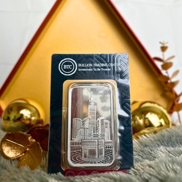 Silver Perak BTC Dubai 999 Kaabah - 100g