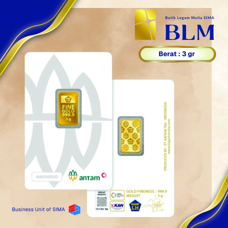 Logam Mulia Antam 3 gram Thn 2026