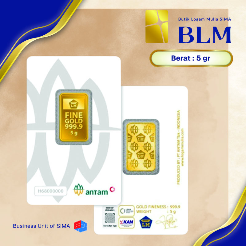Logam Mulia Antam 5 gram Thn 2026